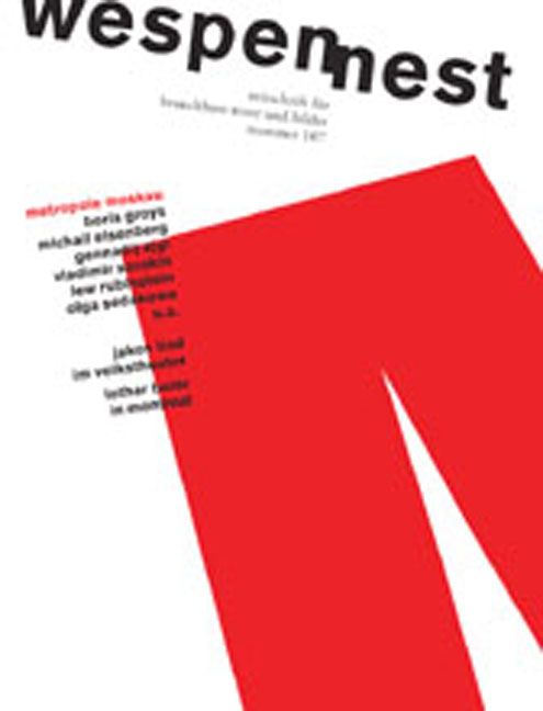 Produktbild: Wespennest. Zeitschrift f&uuml;r brauchbare Texte und Bilder / Metropole Moskau