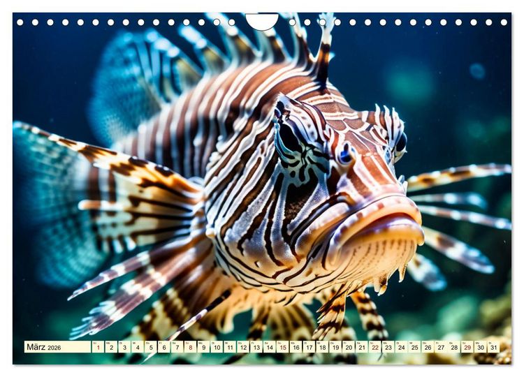 Produktbild: Faszinierende Fische (Wandkalender 2026 DIN A4 quer), CALVENDO Monatskalender