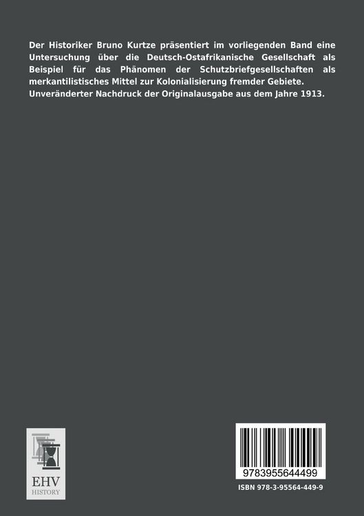 Produktbild: Die Deutsch-Ostafrikanische Gesellschaft
