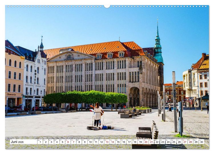 Produktbild: G&ouml;rlitz - Europas verborgene Sch&ouml;nheit an der Nei&szlig;e (hochwertiger Premium Wandkalender 2026 DIN A2 quer), Kunstdruck in Hochglanz