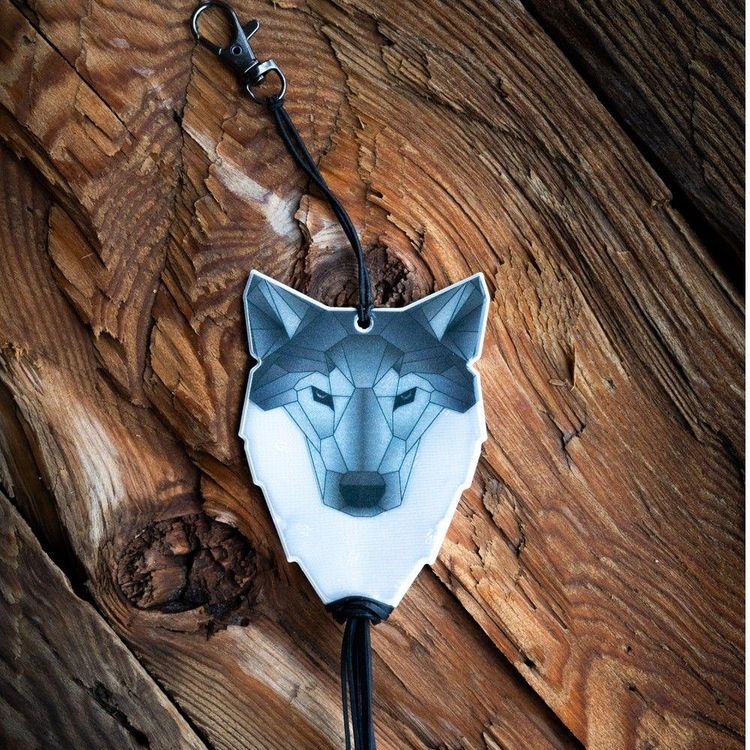Produktbild: Softreflector ORIGAMI (Wolf) Reflektor f&uuml;r Taschen und Kleidung