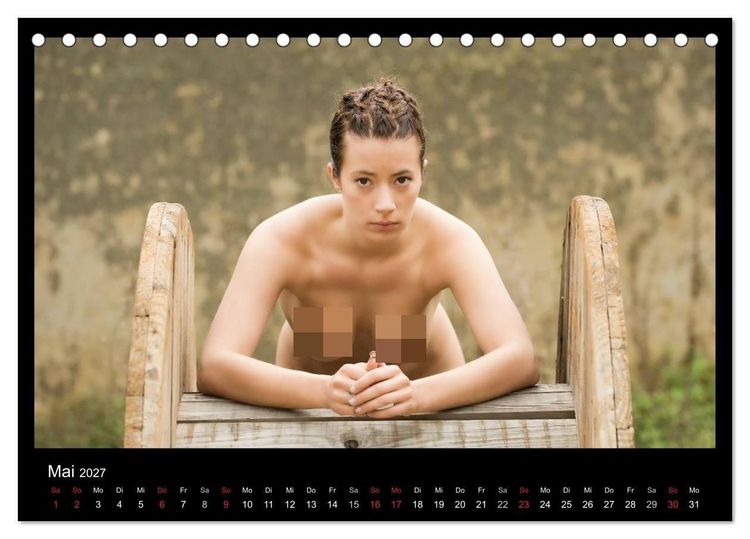 Produktbild: Outdoor Aktkalender 2027 (Tischkalender 2027 DIN A5 quer), CALVENDO Monatskalender