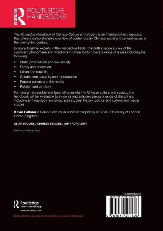 Produktbild: Routledge Handbook of Chinese Culture and Society