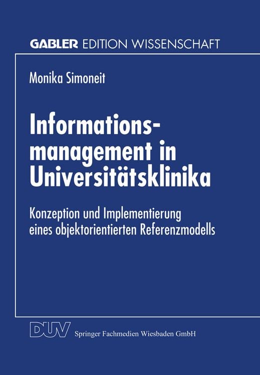 Produktbild: Informationsmanagement in Universit&auml;tsklinika