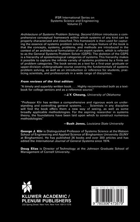 Produktbild: Architecture of Systems Problem Solving