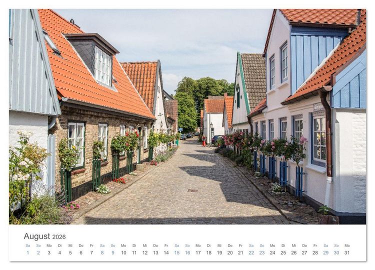 Produktbild: Fischersiedlung Holm an der Schlei (hochwertiger Premium Wandkalender 2026 DIN A2 quer), Kunstdruck in Hochglanz