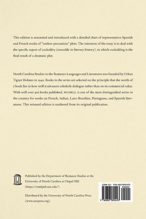 Produktbild: A History of the Useless Precaution Plot in Spanish and French Literature