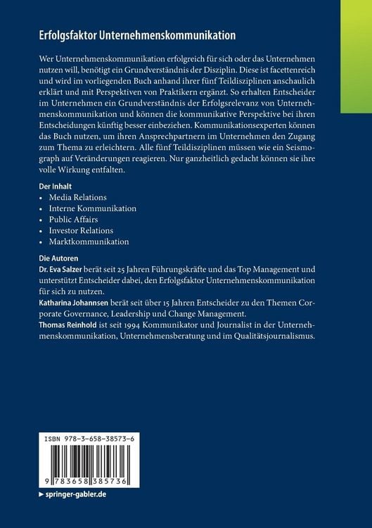 Produktbild: Erfolgsfaktor Unternehmenskommunikation
