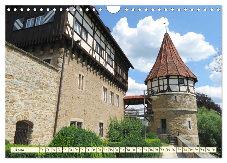 Produktbild: Sehenswertes im Schwaben-Land (Wandkalender 2026 DIN A4 quer), CALVENDO Monatskalender