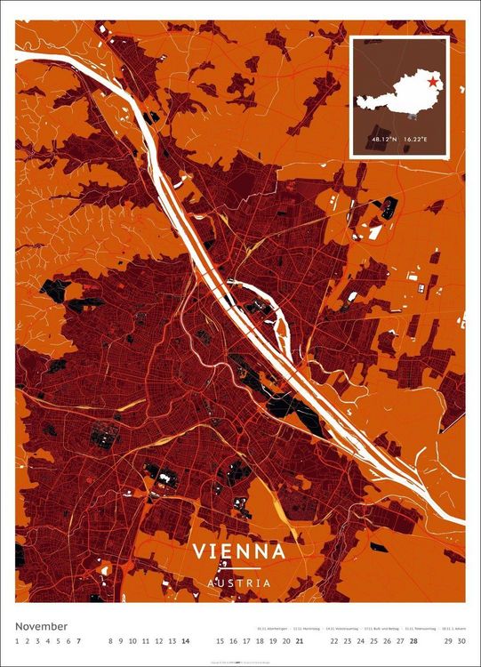Produktbild: Map Art Kalender 2027