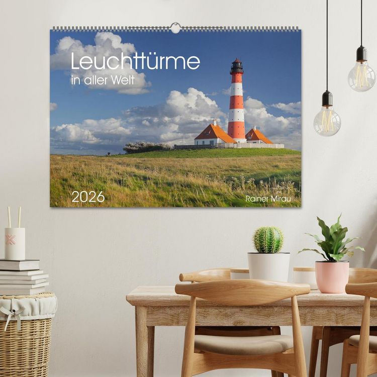 Produktbild: Leuchtt&uuml;rme in aller Welt 2026 (Wandkalender 2026 DIN A2 quer), CALVENDO Monatskalender