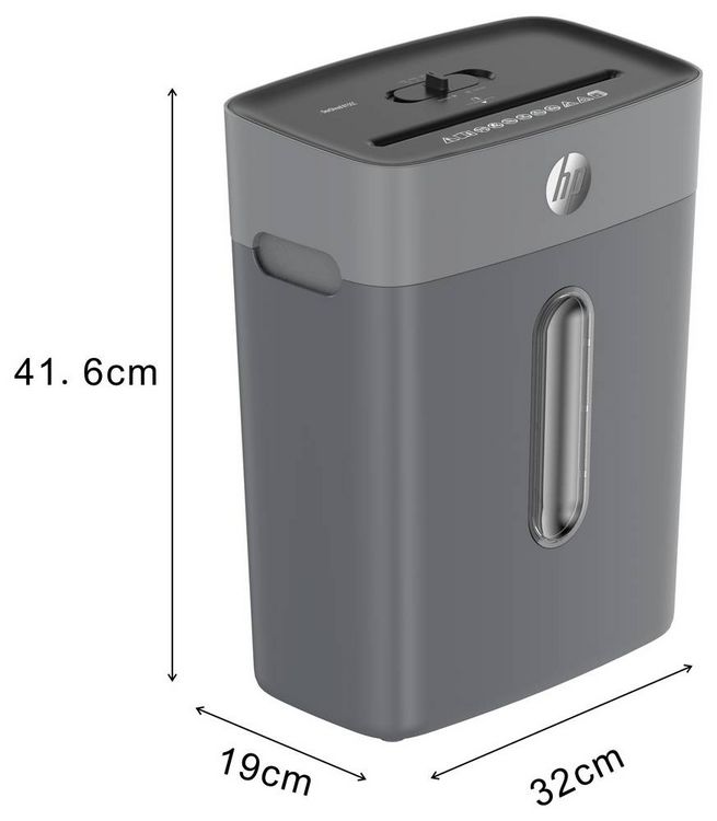 Produktbild: HP OneShred 815CC Aktenvernichter 8 Blatt Partikelschnitt P-4 15 l Vernichtet auch B&uuml;roklammern, Heftklammern, Kreditkarte