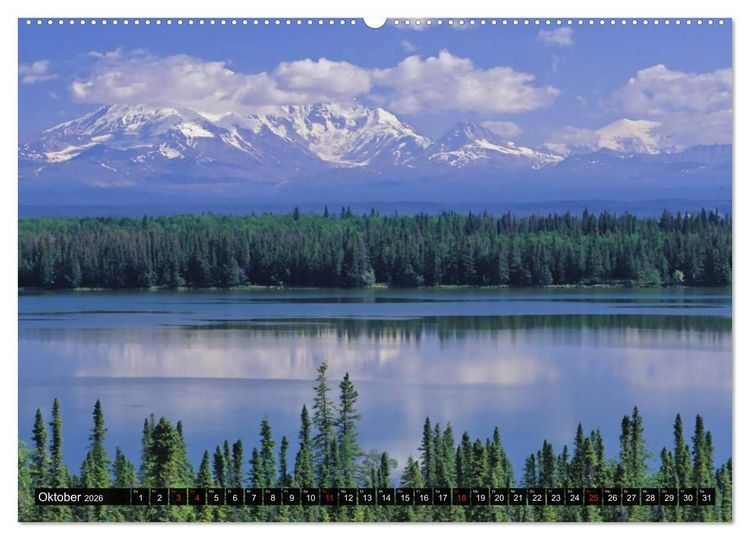 Produktbild: Alaska - Weites Land (Wandkalender 2026 DIN A2 quer), CALVENDO Monatskalender