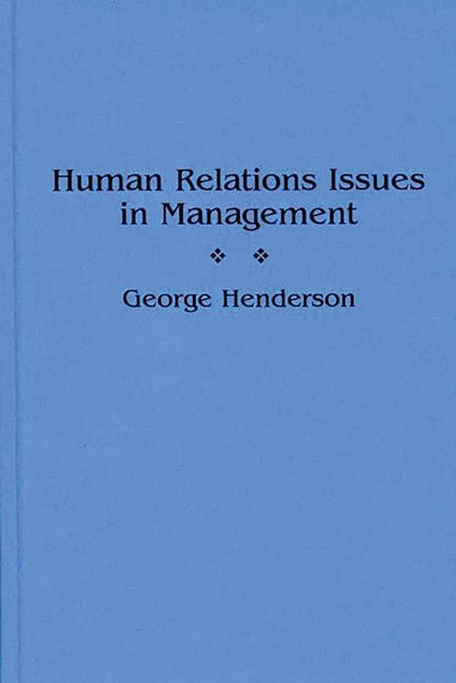 Produktbild: Human Relations Issues in Management