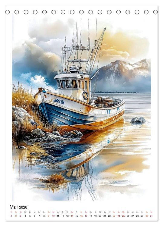 Produktbild: Alaska - Landschaften, Tiere, Freiheit (Tischkalender 2026 DIN A5 hoch), CALVENDO Monatskalender