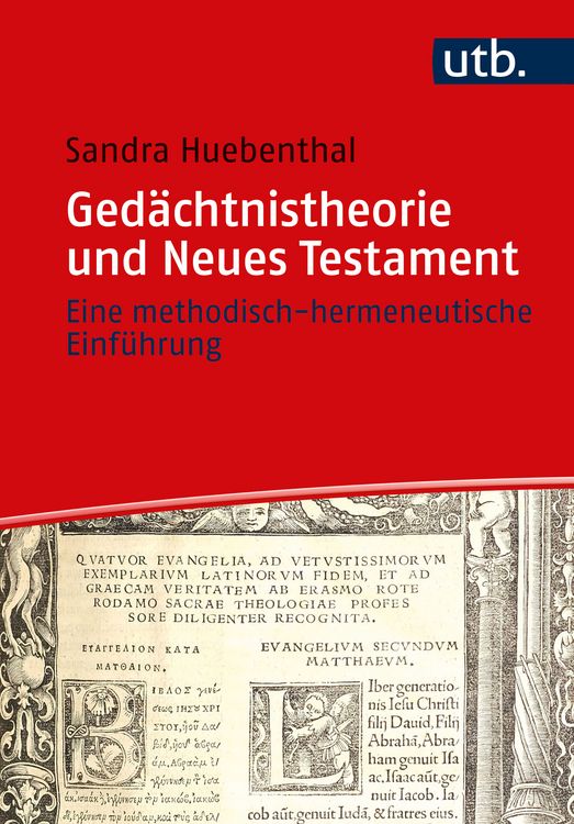 Produktbild: Ged&auml;chtnistheorie und Neues Testament