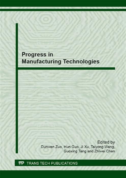 Produktbild: Progress in Manufacturing Technologies