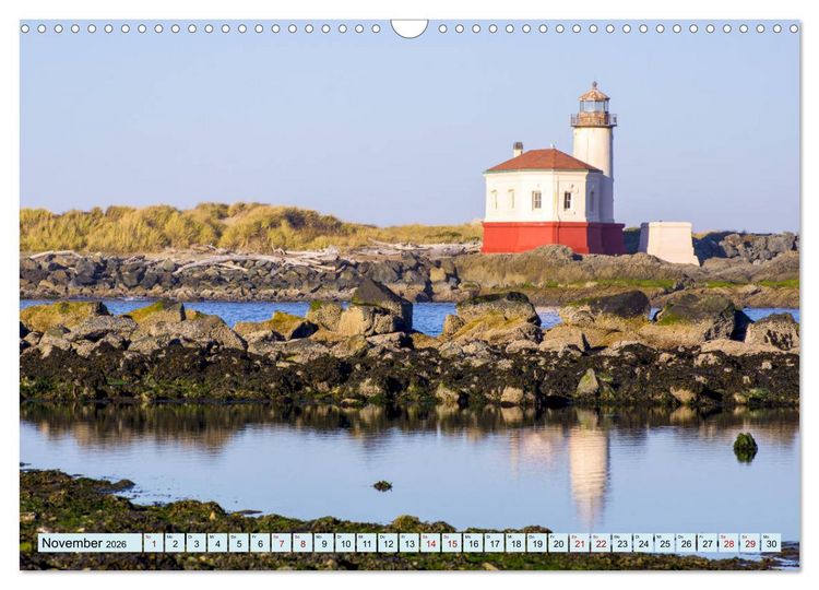Produktbild: Leuchtt&uuml;rme - Maritime Leuchtfeuer an den K&uuml;sten (Wandkalender 2026 DIN A3 quer), CALVENDO Monatskalender