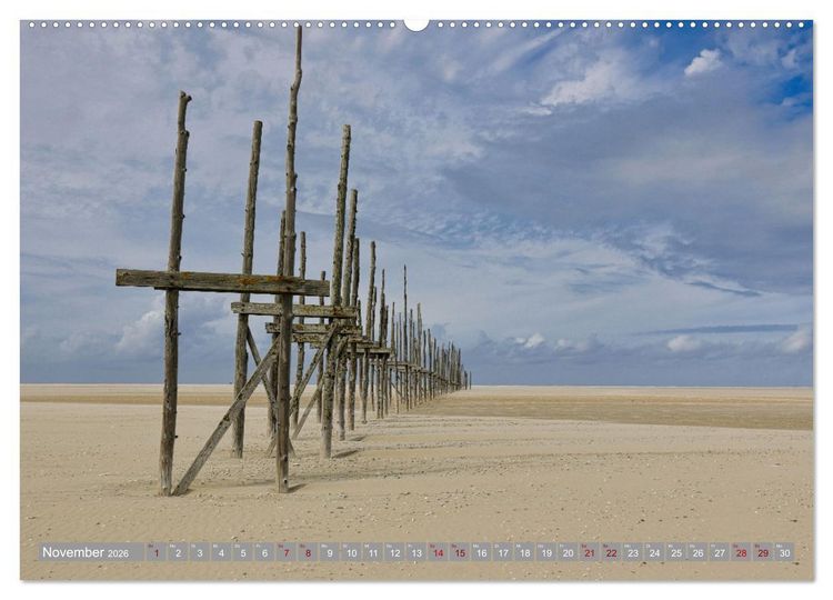 Produktbild: Vlieland Perle an der Nordsee (hochwertiger Premium Wandkalender 2026 DIN A2 quer), Kunstdruck in Hochglanz