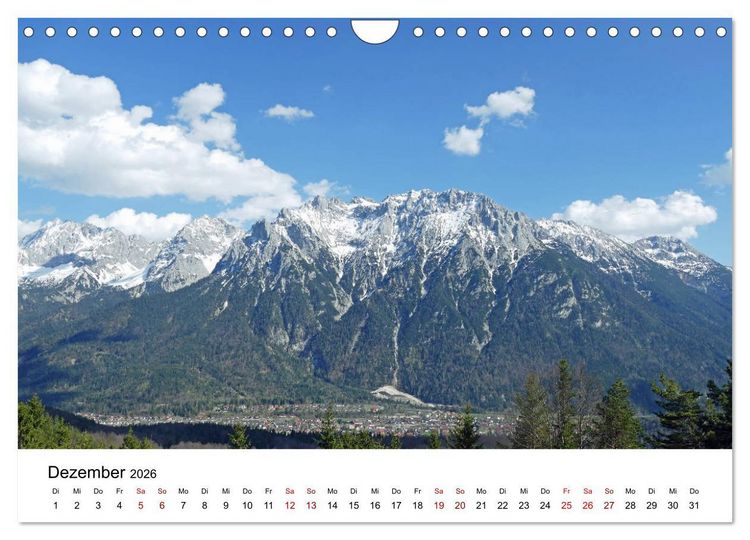 Produktbild: Wundersch&ouml;ne Landschaften in den Alpen (Wandkalender 2026 DIN A4 quer), CALVENDO Monatskalender