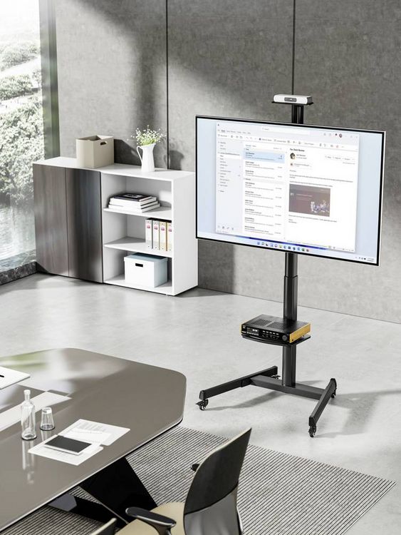 Produktbild: SpeaKa Professional SP-TVC-1300 TV-Rollwagen 94,0cm (37\") - 190,5cm (75\") Bodenst&auml;nder, Querformat, Hochformat, Drehbar, Neigbar