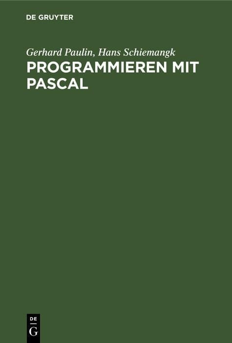 Produktbild: Programmieren mit PASCAL