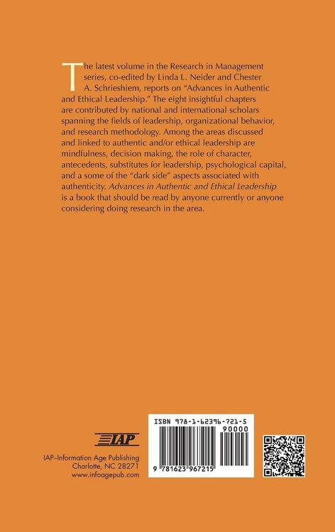 Produktbild: Advances in Authentic and Ethical Leadership (Hc)