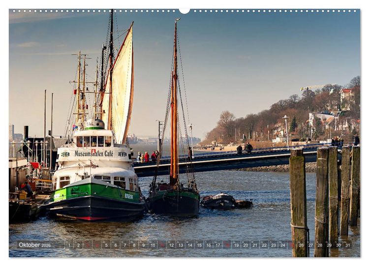 Produktbild: Hamburg Hafen (hochwertiger Premium Wandkalender 2026 DIN A2 quer), Kunstdruck in Hochglanz