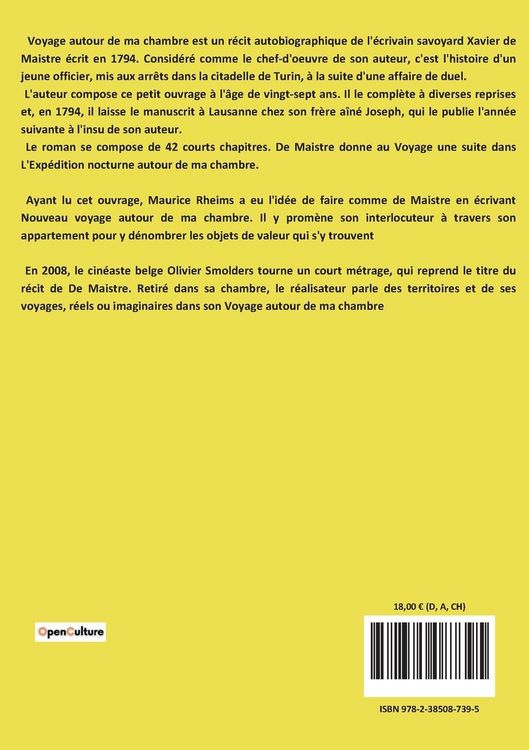 Produktbild: Voyage autour de ma chambre