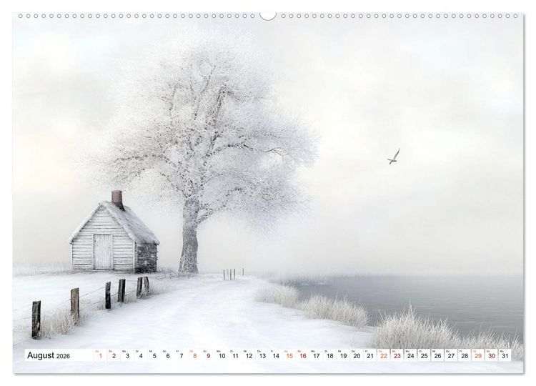 Produktbild: Wintertr&auml;ume &ndash; Zauberhafte Landschaften (hochwertiger Premium Wandkalender 2026 DIN A2 quer), Kunstdruck in Hochglanz
