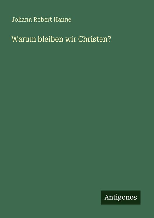 Produktbild: Warum bleiben wir Christen?