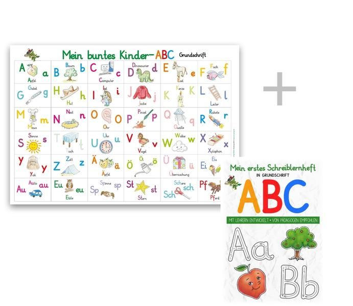 Produktbild: Mein buntes Kinder-ABC-Set in Grundschrift
