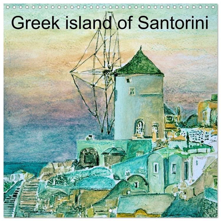 Produktbild: Greek island of Santorini (Wall Calendar 2027 12 &times; 12 Inch) CALVENDO 12 Month Wall Calendar