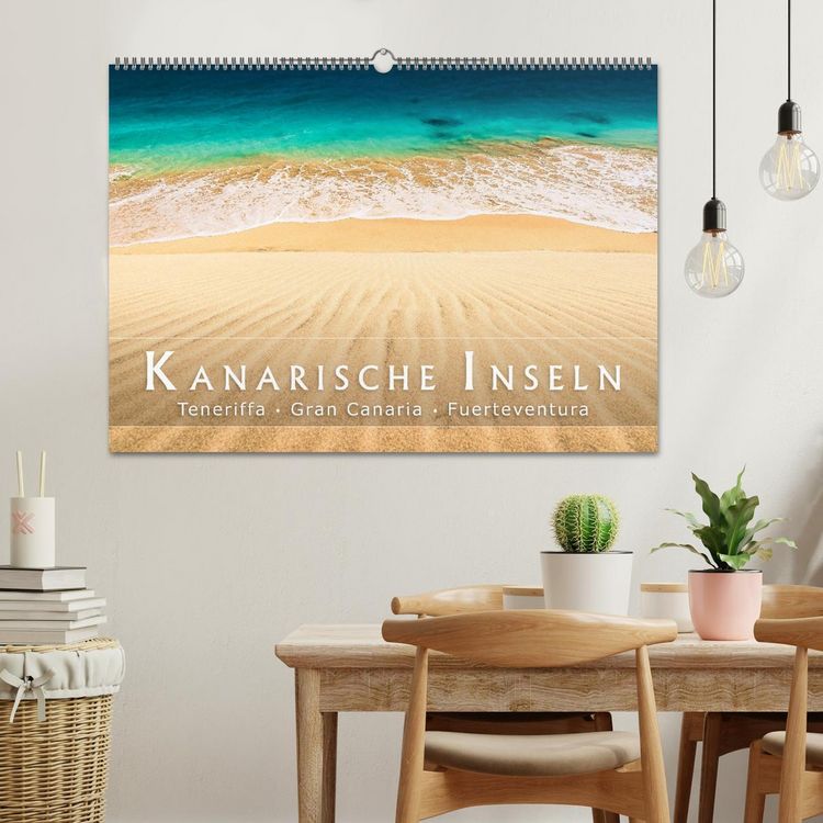 Produktbild: Die Kanarische Inseln Teneriffa, Gran Canaria und Fuerteventura (Wandkalender 2026 DIN A2 quer), CALVENDO Monatskalender