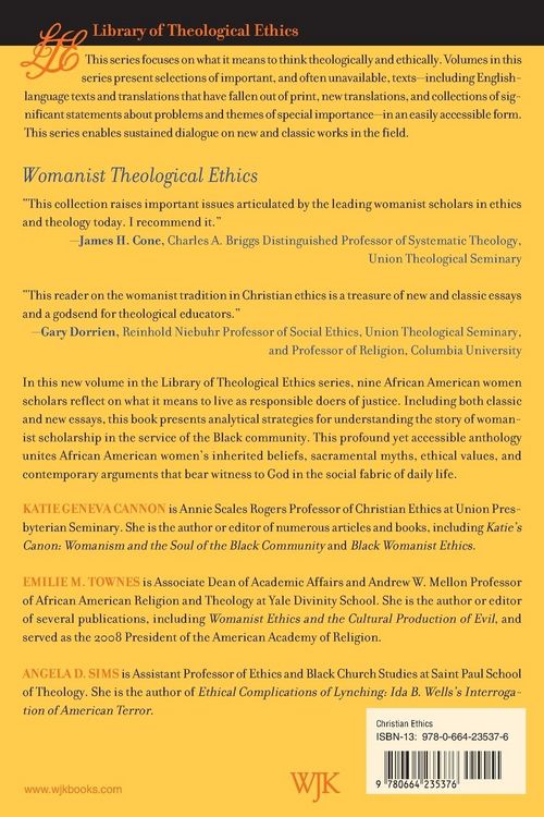 Produktbild: Womanist Theological Ethics