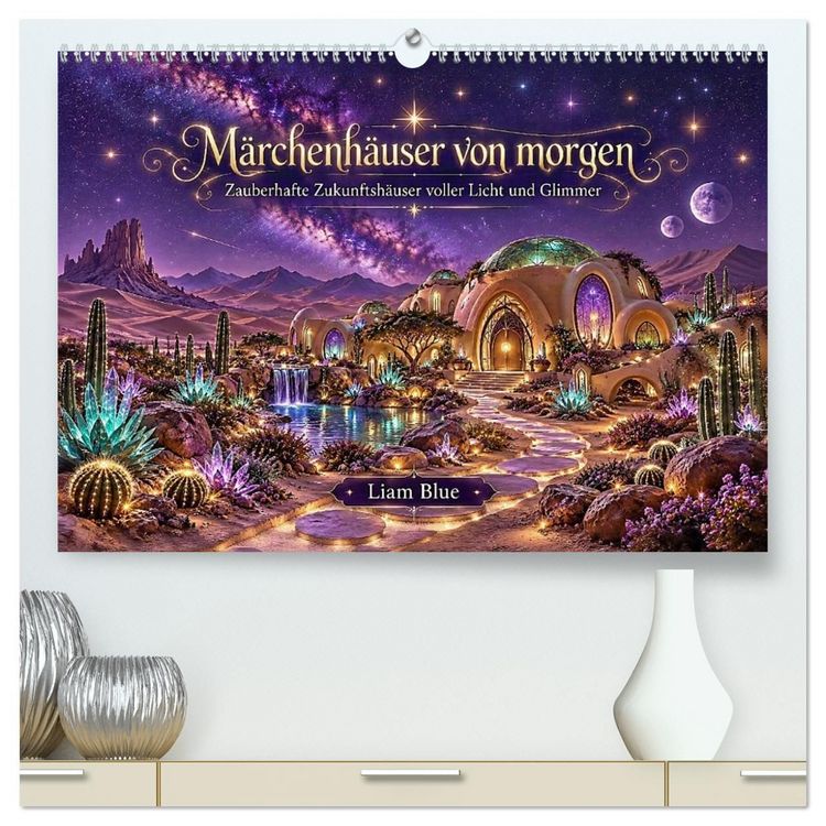 Produktbild: M&auml;rchenh&auml;user von morgen (hochwertiger Premium Wandkalender 2027 DIN A2 quer), Kunstdruck in Hochglanz