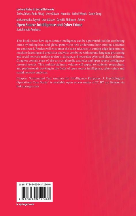 Produktbild: Open Source Intelligence and Cyber Crime