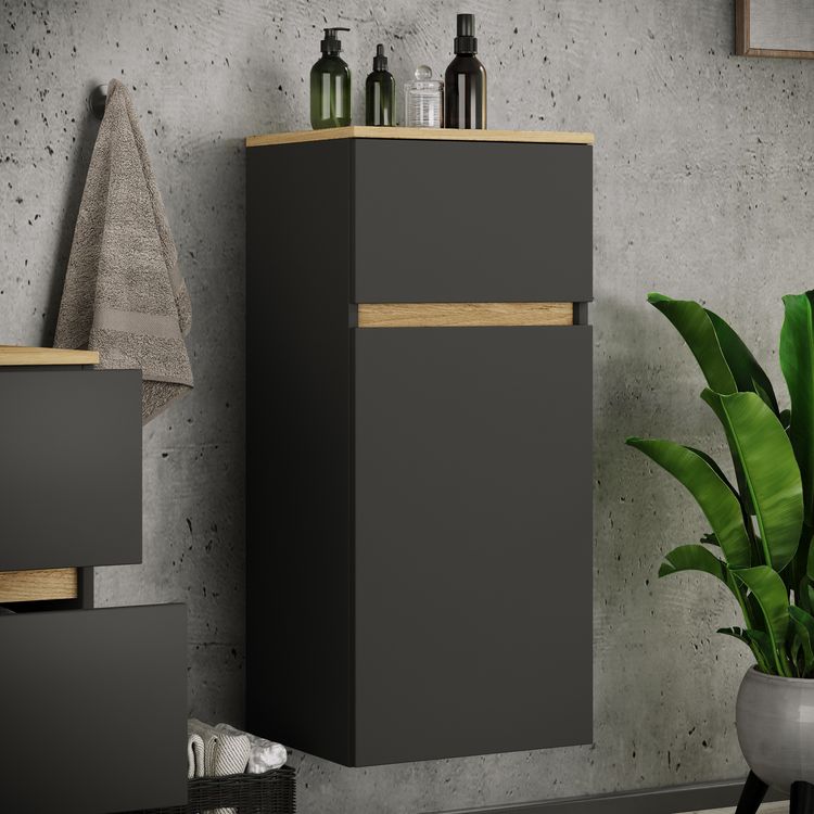 Produktbild: Badschrank H&auml;ngeschrank Schublade Cosila 85x30x32