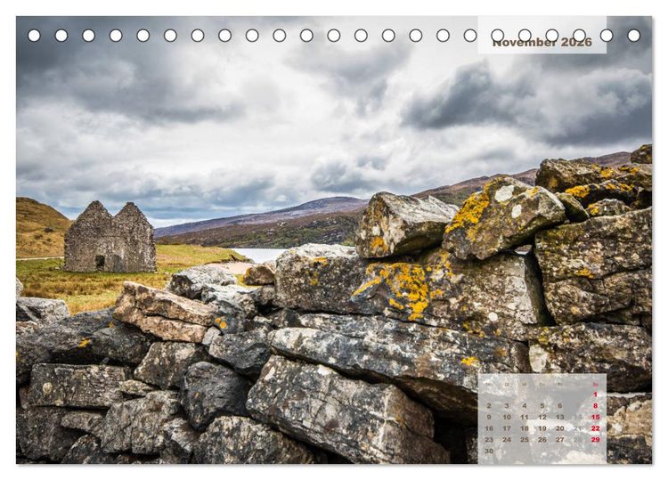 Produktbild: Rauhes Schottland (Tischkalender 2026 DIN A5 quer), CALVENDO Monatskalender