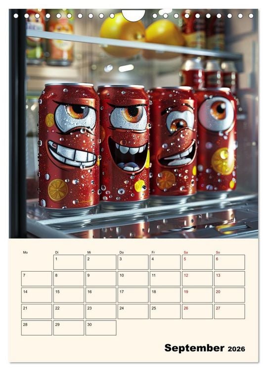 Produktbild: Nachts im K&uuml;hlschrank (Wandkalender 2026 DIN A4 hoch), CALVENDO Monatskalender
