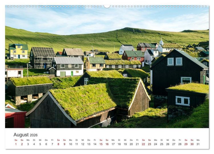 Produktbild: F&auml;r&ouml;er - Einzigartige Inseln (Wandkalender 2026 DIN A2 quer), CALVENDO Monatskalender