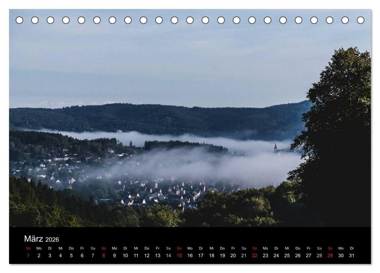 Produktbild: Meine Heimat Westerwald (Tischkalender 2026 DIN A5 quer), CALVENDO Monatskalender
