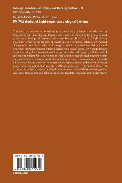 Produktbild: QM/MM Studies of Light-responsive Biological Systems