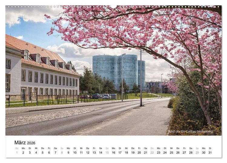 Produktbild: Cottbus/Ch&oacute;sebuz (hochwertiger Premium Wandkalender 2026 DIN A2 quer), Kunstdruck in Hochglanz