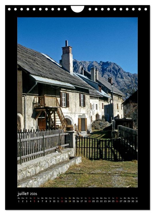 Produktbild: La vall&eacute;e de la Clar&eacute;e Hautes-Alpes (Calendrier mural 2026 DIN A4 horizontal), CALVENDO calendrier mensuel