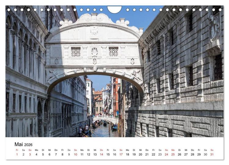 Produktbild: Die Attraktionen von Venedig (Wandkalender 2026 DIN A4 quer), CALVENDO Monatskalender