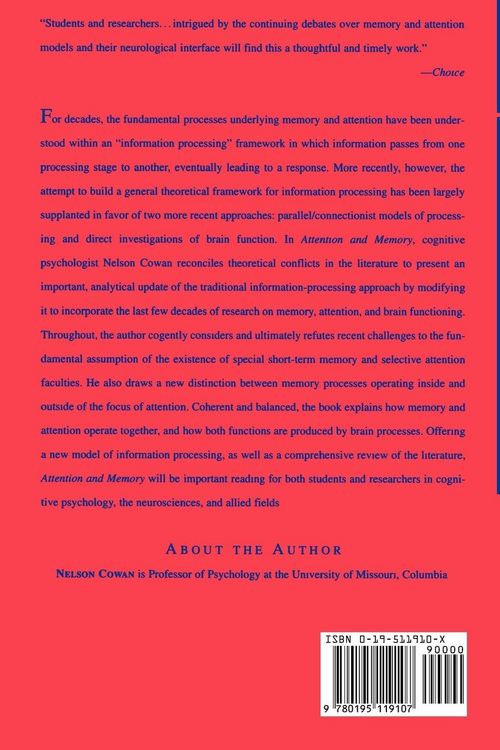 Produktbild: Attention and Memory
