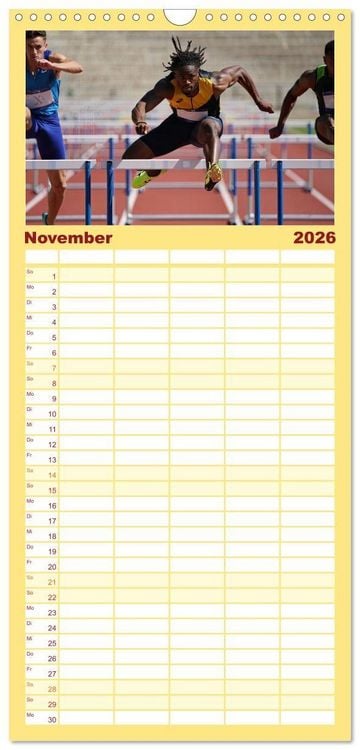 Produktbild: Familienplaner 2026 - Spirit of Motion mit 5 Spalten (Wandkalender, 21 x 45 cm) CALVENDO