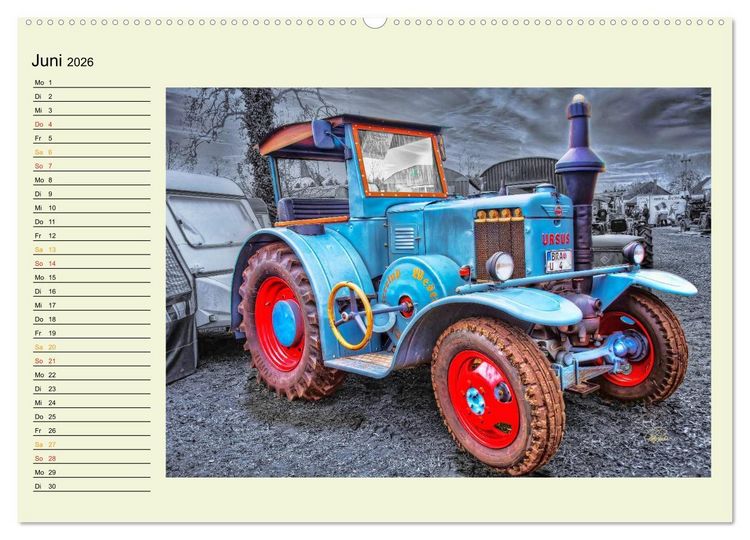Produktbild: Traktoren - Oldtimer (Wandkalender 2026 DIN A2 quer), CALVENDO Monatskalender