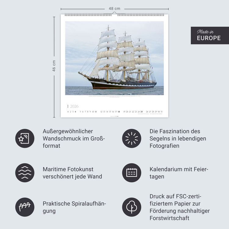 Produktbild: Tall Ships Kalender 2026